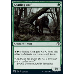 Magic löskort: Innistrad: Midnight Hunt: Snarling Wolf