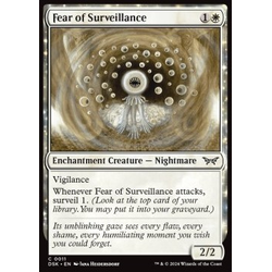 Magic löskort: Duskmourn: House of Horror: Fear of Surveillance (Foil)