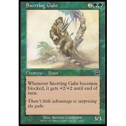 Magic löskort: Mercadian Masques: Snorting Gahr