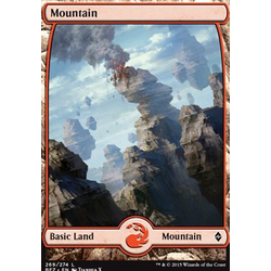 Magic löskort: Battle for Zendikar: Mountain, version 269 (foil)