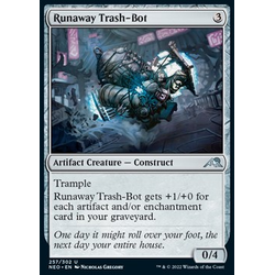 Magic löskort: Kamigawa: Neon Dynasty: Runaway Trash-Bot (Foil)