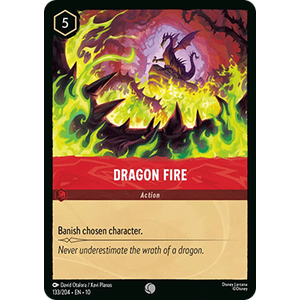 Lorcana Löskort: Whispers in the Well: Dragon Fire