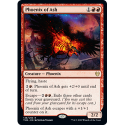 Magic löskort: Theros: Beyond Death: Phoenix of Ash (alternative art) (Foil)