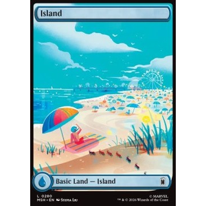Magic löskort: Marvel Super Heroes: Island (V.2) (Foil)