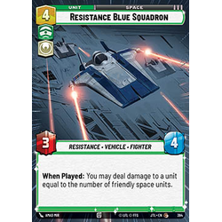 Star Wars: Unlimited Löskort: Jump to Lightspeed: Resistance Blue Squadron (Hyperspace)