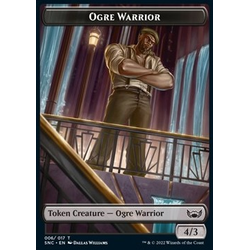 Magic löskort: Streets of New Capenna: Ogre Warrior Token (Black 4/3)