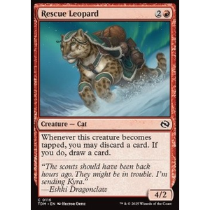 Magic löskort: Tarkir: Dragonstorm: Rescue Leopard