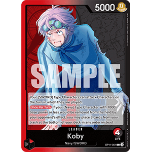 One Piece Löskort: A Fist of Divine Speed: Koby (V.1)