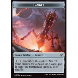 Magic löskort: Edge of Eternities: Lander Token // Robot Token (A 2/2)