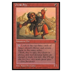 Magic löskort: Fallen Empires: Orcish Spy v.1