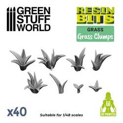 Green Stuff World: Grass Clumps Set - 3D Printed