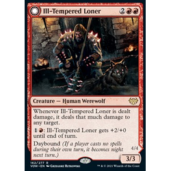 Magic löskort: Innistrad: Crimson Vow: Ill-Tempered Loner // Howlpack Avenger
