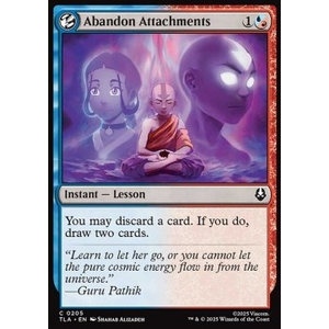 Magic löskort: Avatar: The Last Airbender: Abandon Attachments