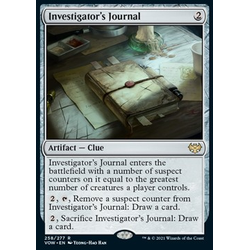 Magic löskort: Innistrad: Crimson Vow: Investigator's Journal (alternative art) (Foil)
