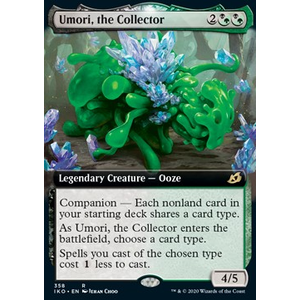 Magic löskort: Ikoria: Lair of Behemoths: Umori, the Collector (alternative art)
