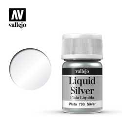 Vallejo Model Color: Liquid Silver (Alcohol Based)