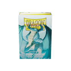Card Sleeves Japanese Size Matte Turquoise (60 in box) (Dragon Shield)