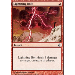 Magic Löskort: Premium Deck - Fire and Lightning: Lightning Bolt  (Foil)