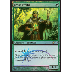 Magic löskort: FNM Promo: Elvish Mystic (Foil)