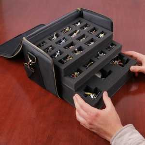 Enhance Gaming: Tabletop Miniature Figure Satchel Black