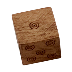 Wooden dice 20 mm, Middle Ages (1)