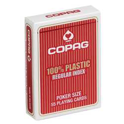 Copag Poker Plastic Red (kortlek)