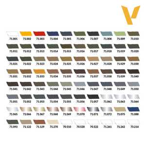 Vallejo Model Air: Color Selection (80x18ml)