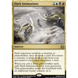 Magic löskort: Aether Revolt: Dark Intimations (Prereleasefoil)