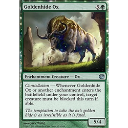 Magic löskort: Journey into Nyx: Goldenhide Ox