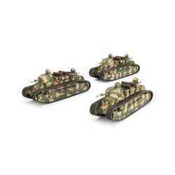 French: Char 2C Tank Platoon (resin/metal) (3)