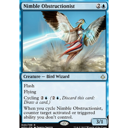 Magic löskort: Hour of Devastation: Nimble Obstructionist (Foil)