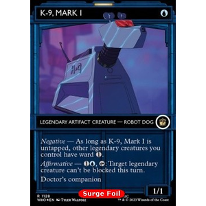 Magic löskort: Universes Beyond: Doctor Who:K-9, Mark I (alternative art) (Surge Foil)