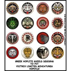 Little Big Men Studio: Greek Hoplite Shield Designs #2 for Victrix