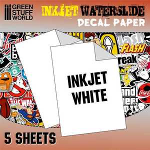 Waterslide Decals - Inkjet White