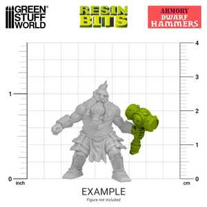 20x 3D printed set - Dwarf Hammers