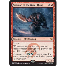Magic löskort: Fate Reforged: Shaman of the Great Hunt (Foil)