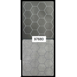 Megamat® 1” Reversible Black-Grey Hexes (34½” x 48” Playing Surface)