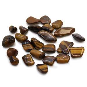 Gaming Stones: Small African Tumble Stones - Golden Tiger Eye (24)