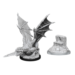 Nolzur's Marvelous Miniatures (unpainted): White Dragon Wyrmling