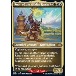 Magic löskort: Double Masters 2022: Roon of the Hidden Realm (Etched Foil)