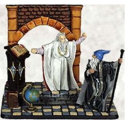 Middle-Earth RPG: Metal Vignette - Saruman and Gandalf at the Tower of Orthanc