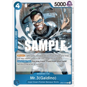 One Piece Löskort: Paramount War: Mr.3 (Galdino)