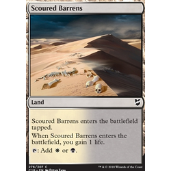 Magic löskort: Commander 2018: Scoured Barrens