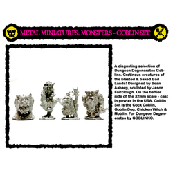 Dungeon Degenerates: Metal Miniatures Goblin Set