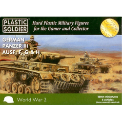 15mm WWII (German): Easy Assembly Panzer III F, G and H Tank (5)