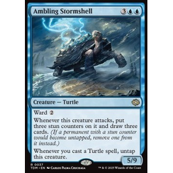 Magic löskort: Tarkir: Dragonstorm: Ambling Stormshell (Foil)
