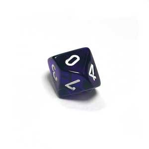 Chessex: Purple/white D10 (1 st)