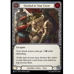 FaB Löskort: Heavy Hitters: Stacked in Your Favor (Blue) (Rainbow Foil)