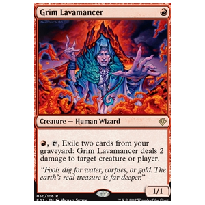 Magic löskort: Archenemy: Nicol Bolas: Grim Lavamancer
