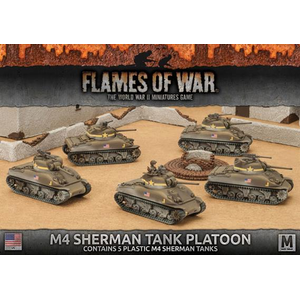 American M4 Sherman Tank Platoon (plastic)